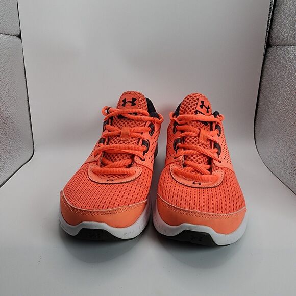 Under Armour Micro G Fuel Shoes Women Size 8 Orange Running Gym Trainer - Picture 2 of 11